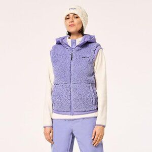 Oakley Women's Large Thermonuclear Protection Sherpa Recycled Vest-New with Tags
